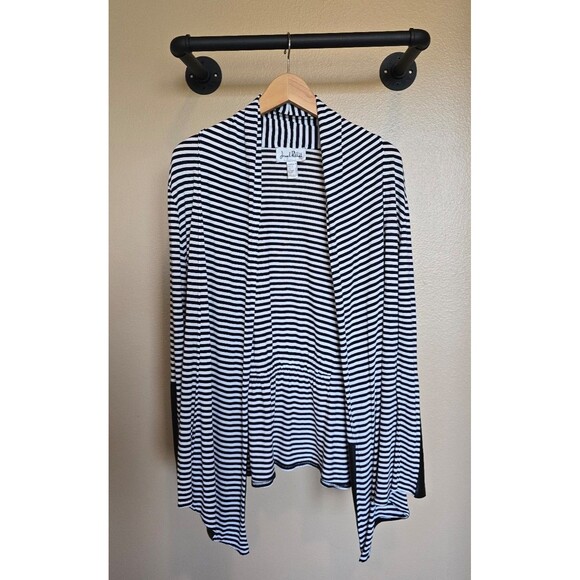 Joseph Ribkoff black and white lightweight cardigan women's size 16 - Picture 1 of 7